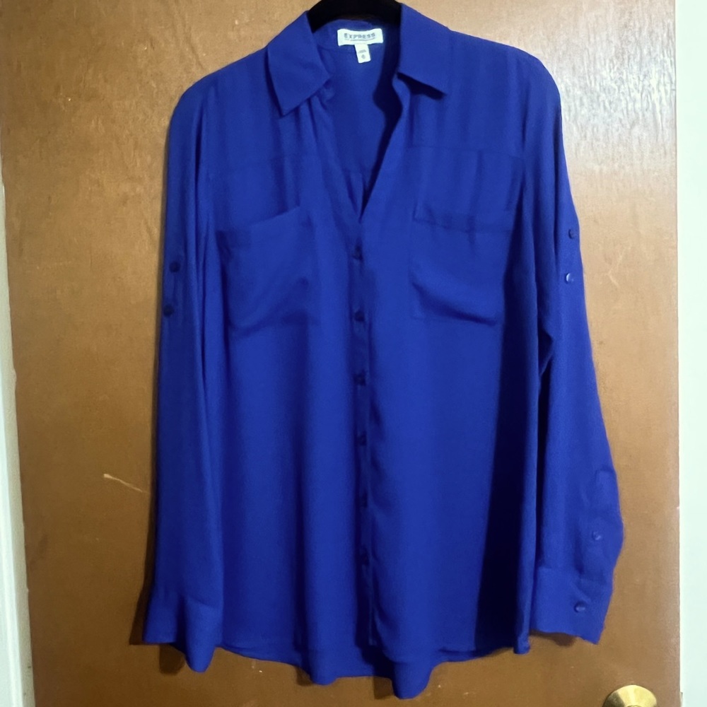 Express Portofino Original Fit Size Medium. Dark blue